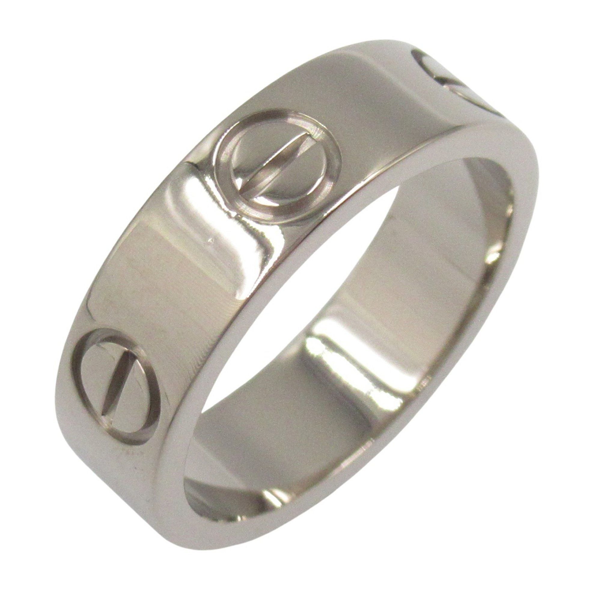 Cartier Love Ring, 18K White Gold (KWG) for Men and Women, Silver, B4022650