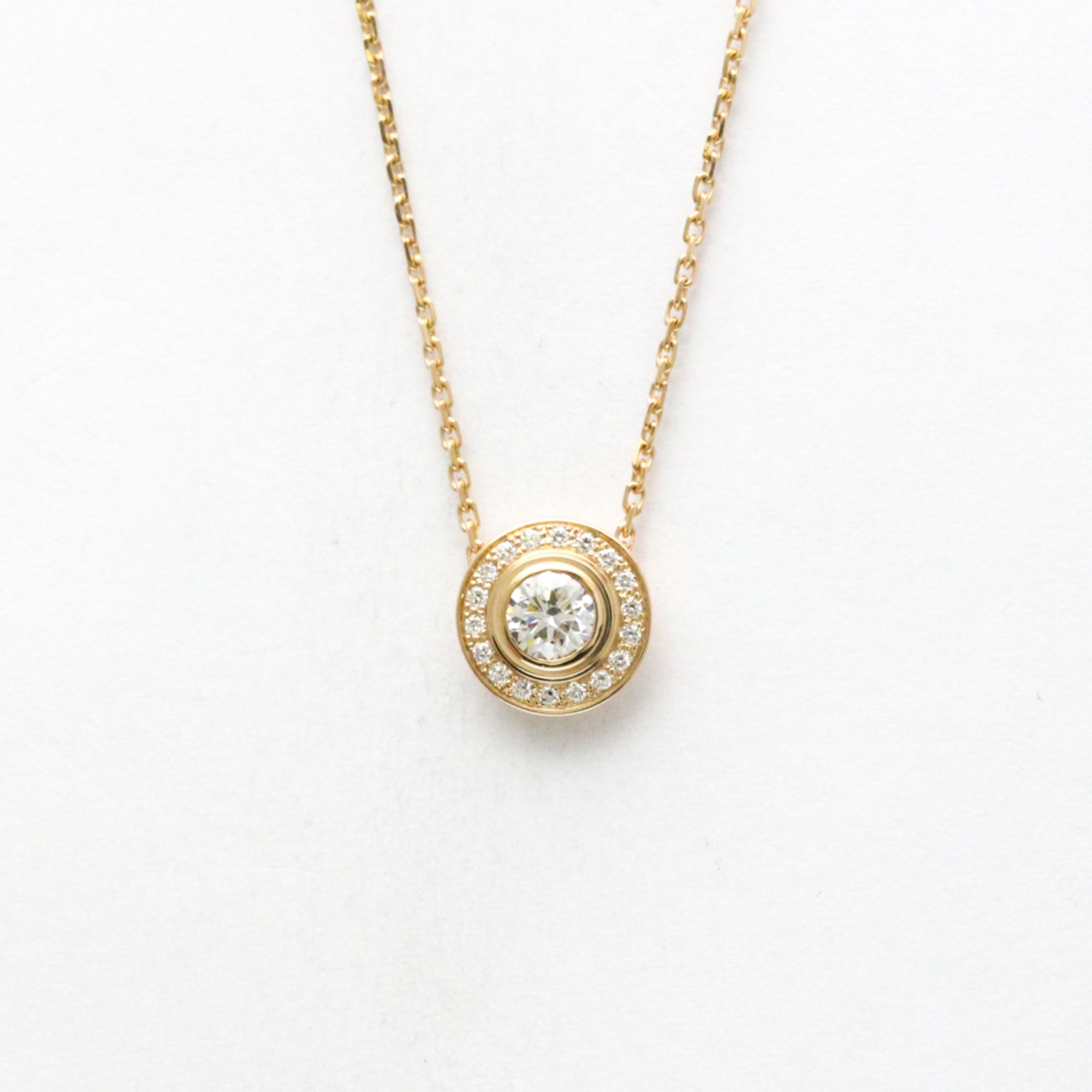 Cartier D'Amour Diamond Necklace Pink Gold (18K) Diamond Women,Men Fashion Pendant Necklace Carat/0.