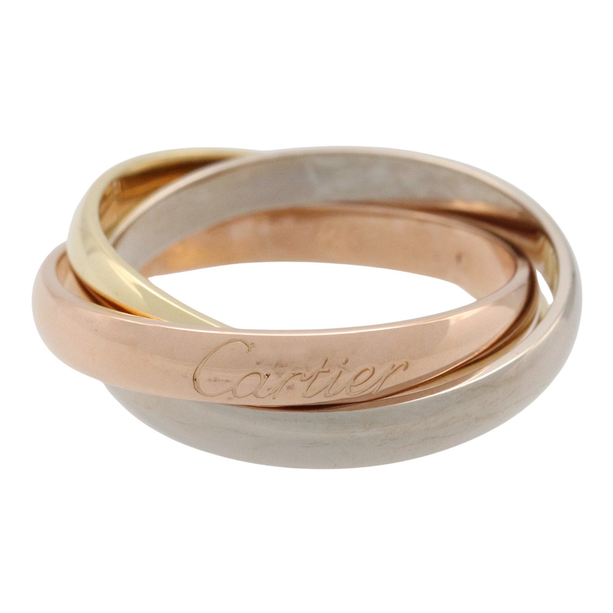 Cartier Trinity Ring, Jewelry, 18K Yellow Gold, White Pink Men's and Women's, Gold