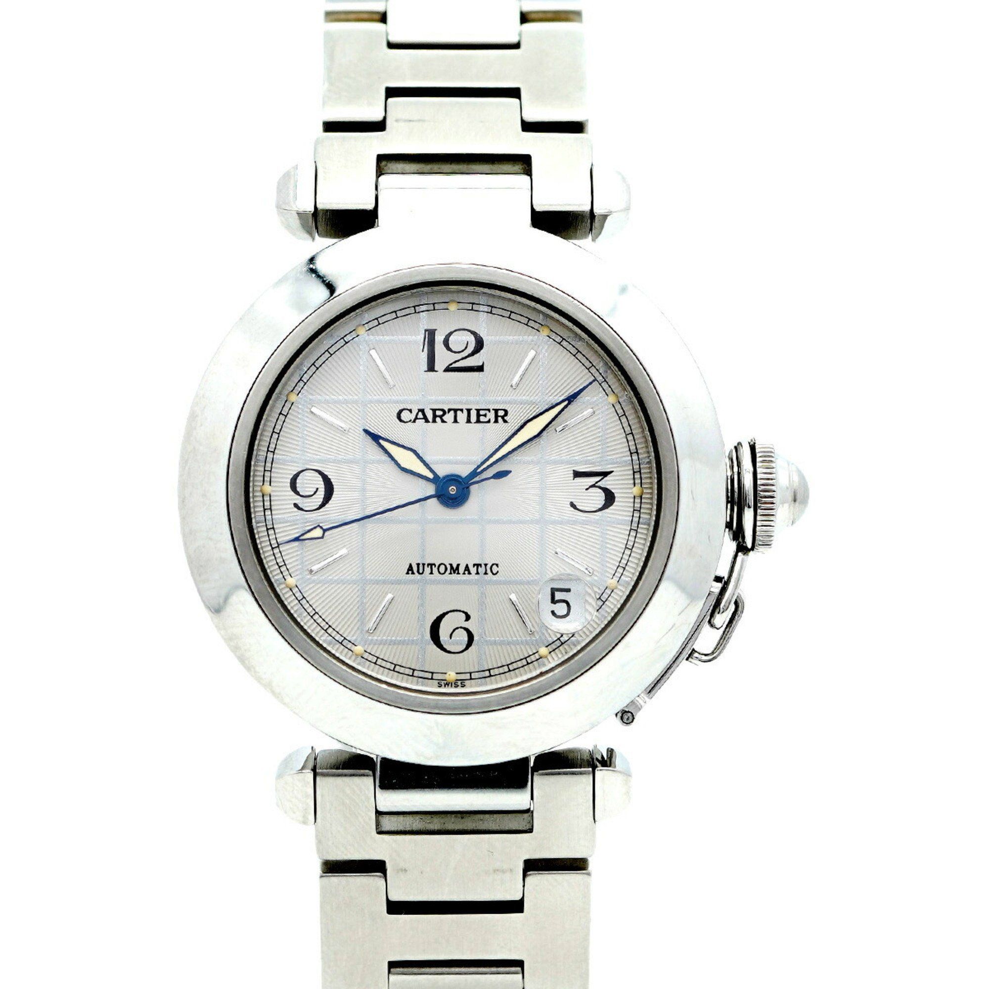 Cartier Pasha C W31023M7 Silver Dial Men's Watch
