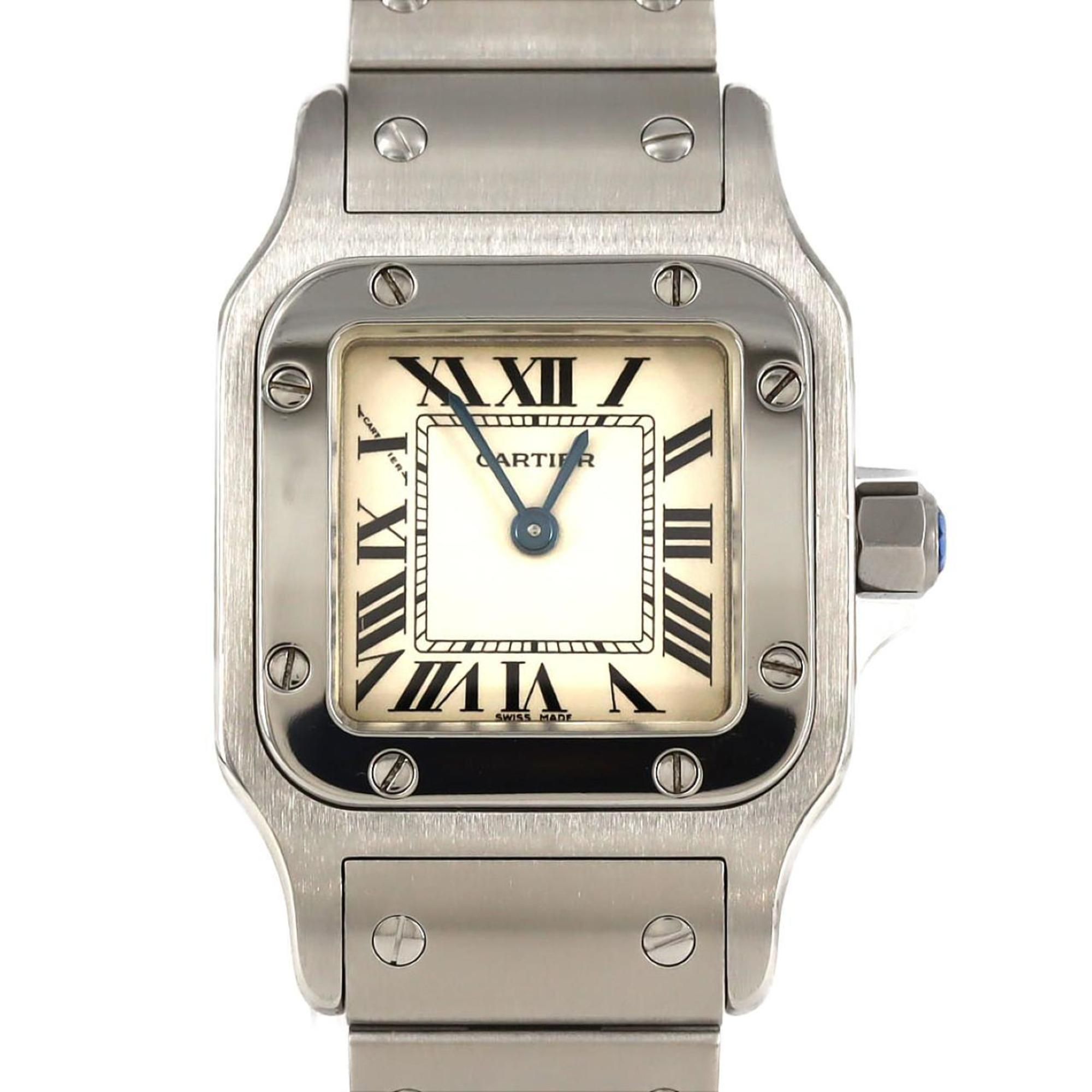 Cartier Santos Galbe SM W20056D6 Stainless Steel Quartz Watch