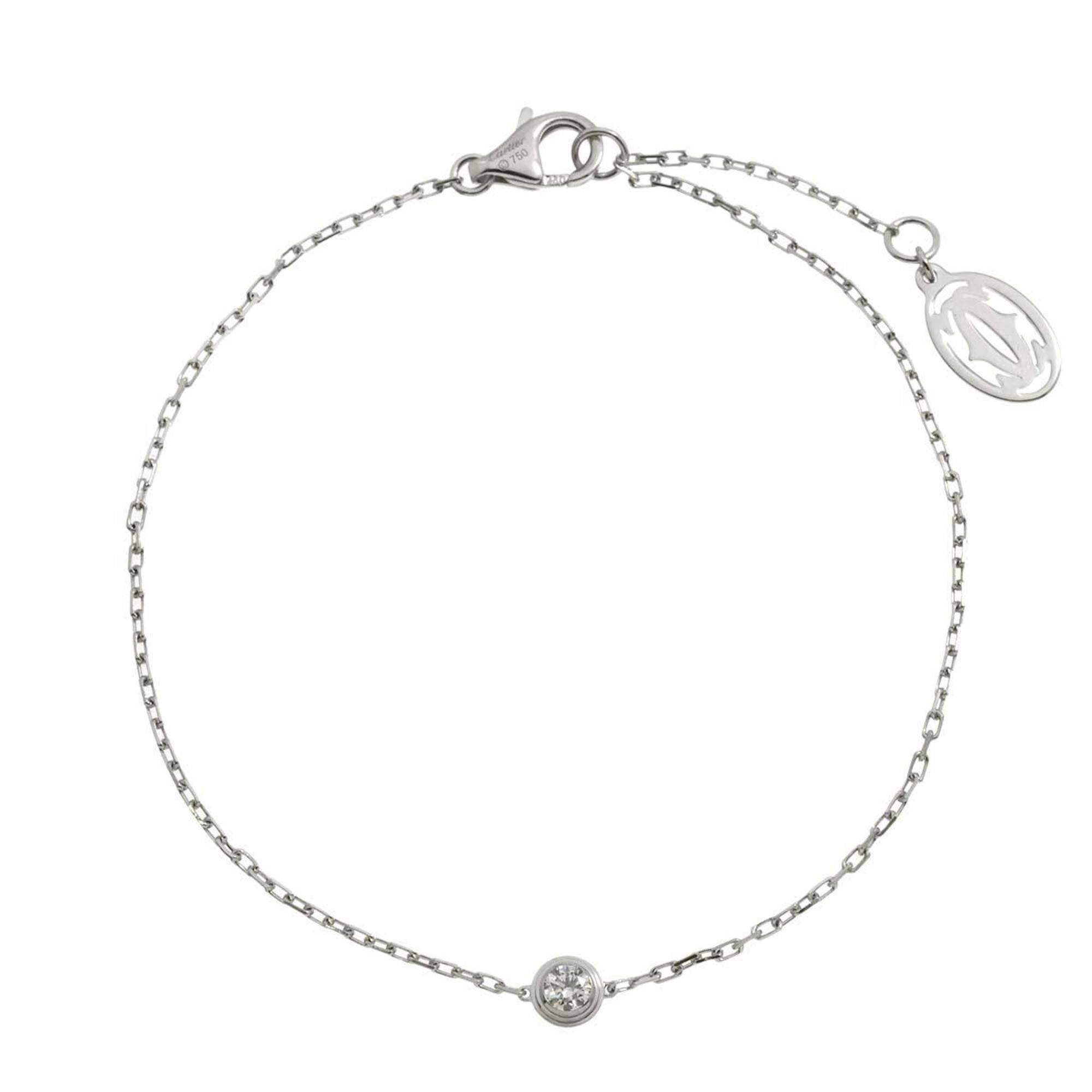 Cartier d'Amour Small Bracelet, 18.5cm, Diamond, 18K White Gold 750, Diamant Léger Bracelet