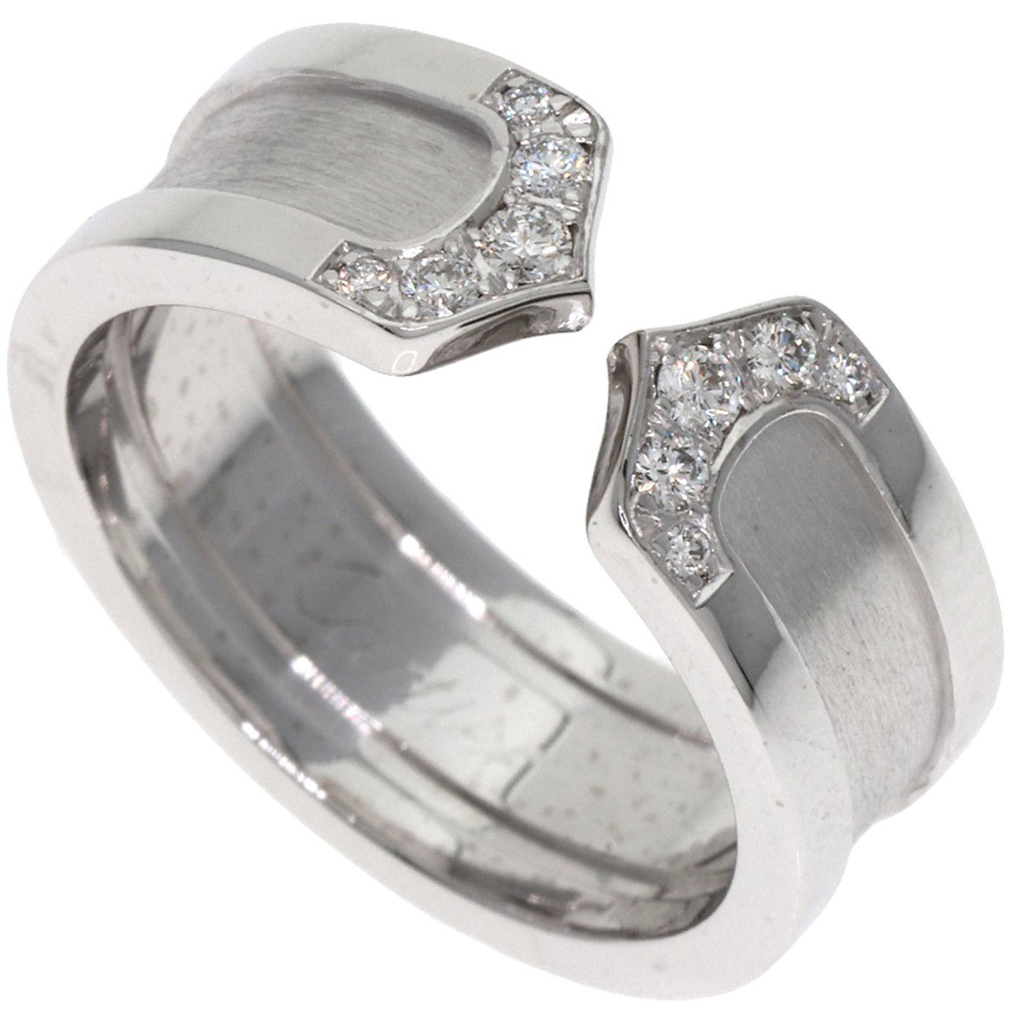 Cartier C2 Diamond #48 Ring in 18K White Gold for Women