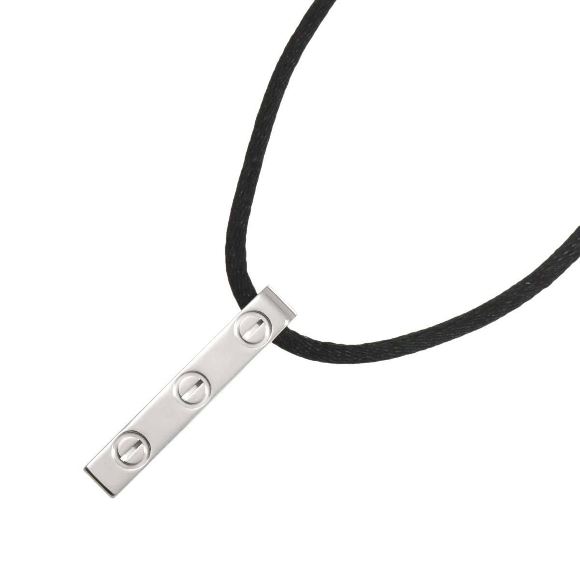 Cartier Love Plate Necklace, 69cm, 18K White Gold (750)