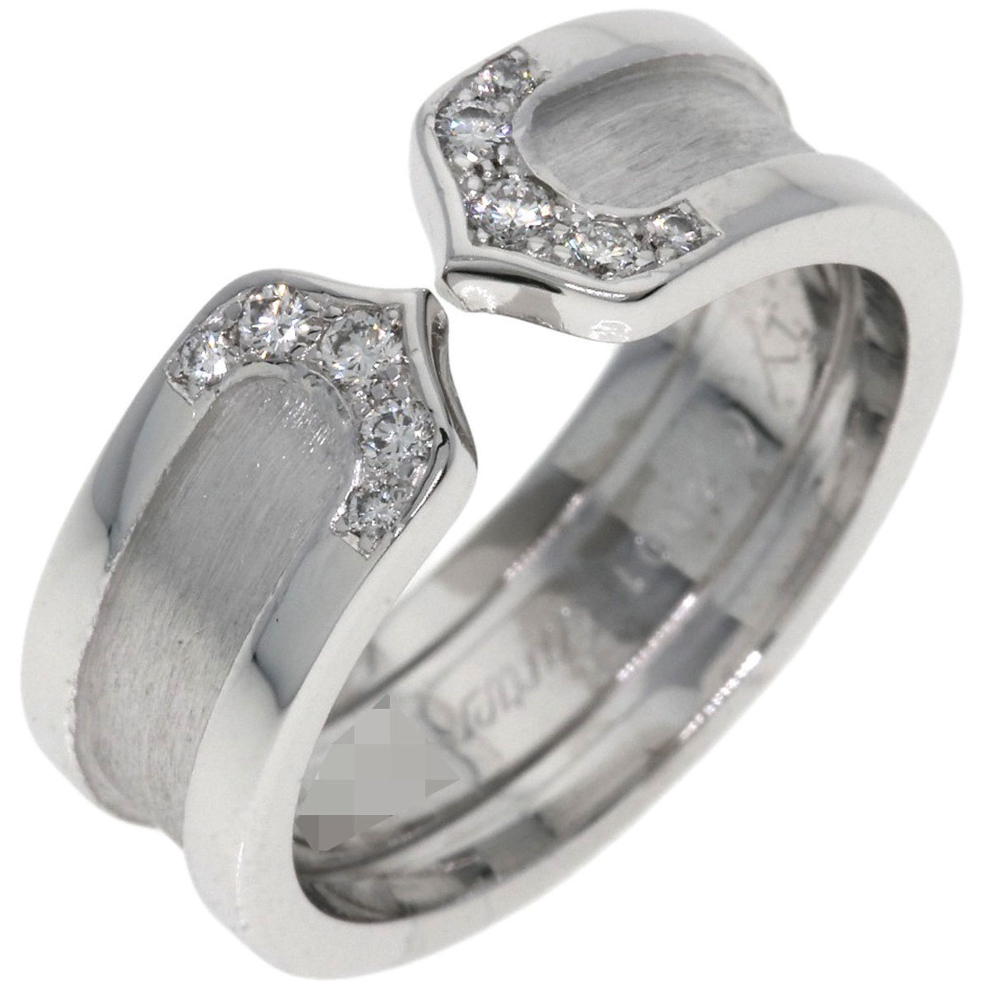 Cartier C2 Diamond #51 Ring in 18K White Gold for Women