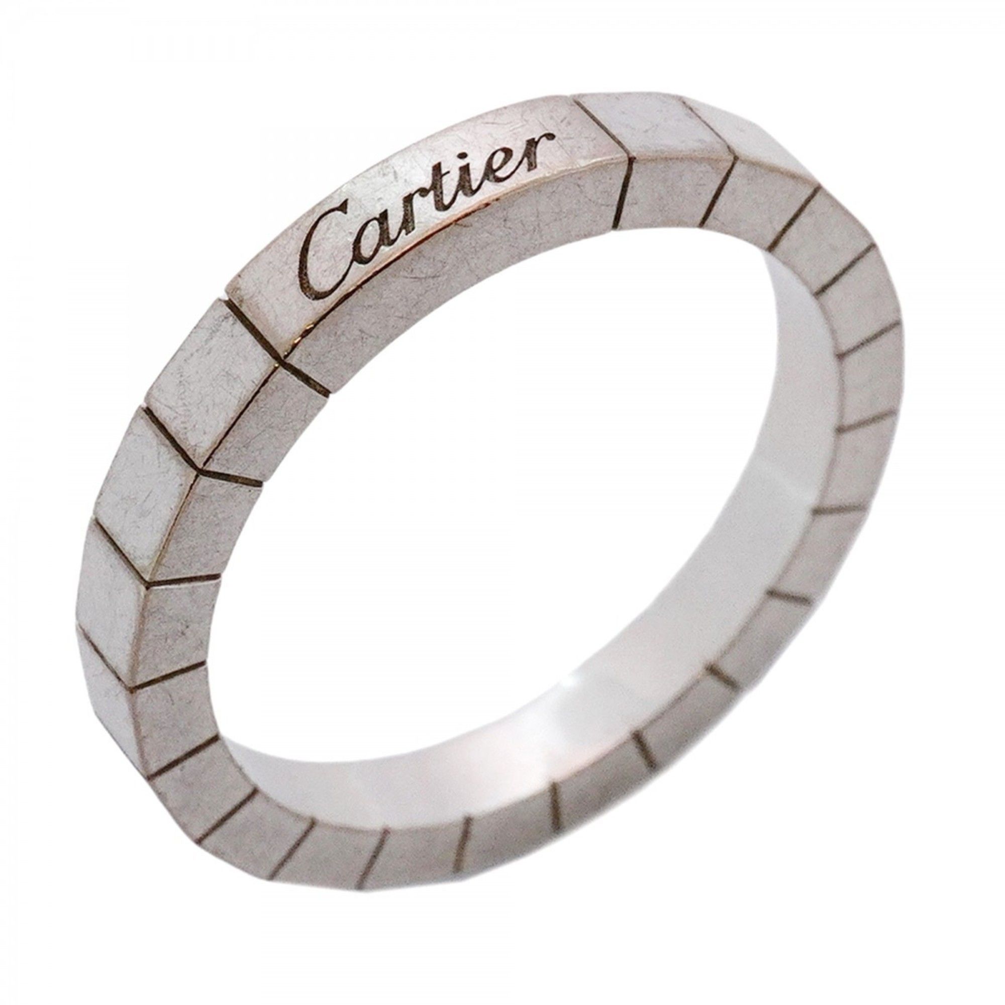 Cartier Lanier Ring, 18K White Gold, #59, Men's