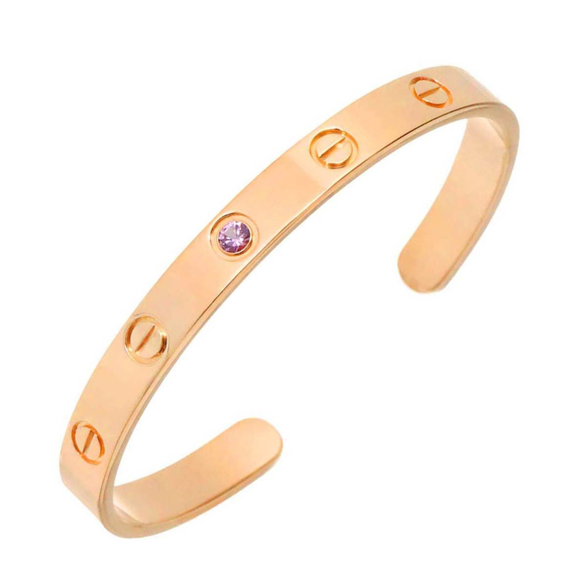 Cartier Love Bracelet #16 Sapphire 18K PG Pink Gold 750 Bangle