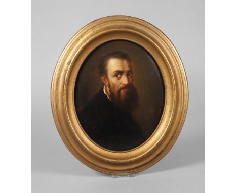 Bildnis MichelangeloPortrait des berühmten Malers, Baumeisters, Dichters und Bildhauers der italienischen Hochrenaissance, Mi
