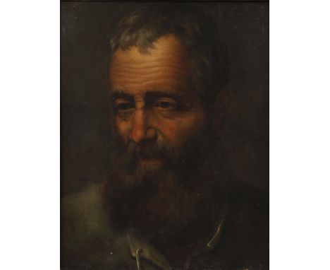 Bildnis eines bärtigen MannesPortrait eines Mannes mit Rauschebart und leicht zur Seite gerichtetem Blick, Portraitmalerei mi