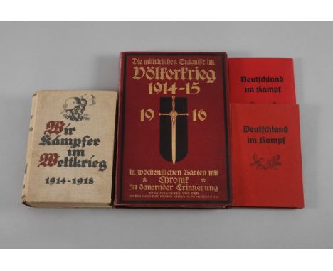 Konvolut KriegsliteraturDie Militärischen Ereignisse im Völkerkrieg 1914-15, in wöchentlichen Karten mit Chronik, hrsg. von d