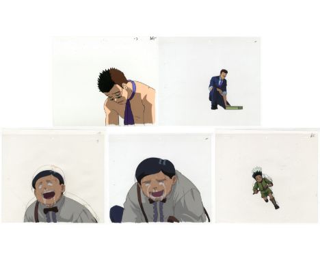Set of 5 cels: Series: Hunter x Hunter Production Studio: Nippon Animation Date: 1999-2001 Condition: Sketch. / Stuck to sket