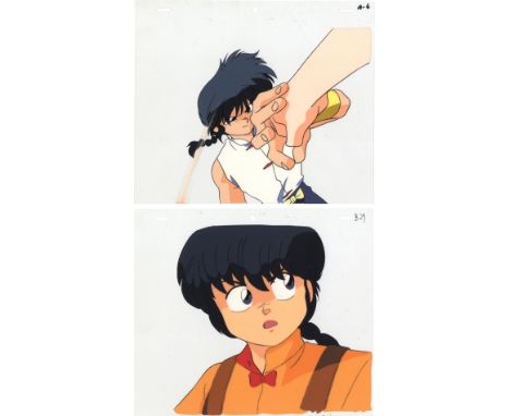  Set of 2 cels: Series: Ranma 1/2 Studio: Studio Deen Date: 1989-1996 Condition: Good for age. / Sketch. Ref: DGM137 / DGM138