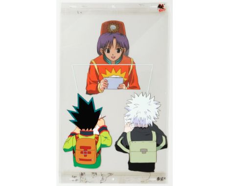 Character: Gon and Killua Series: Hunter x Hunter Production Studio: Nippon Animation Date: 1999-2001 Condition: Pan cel, ske
