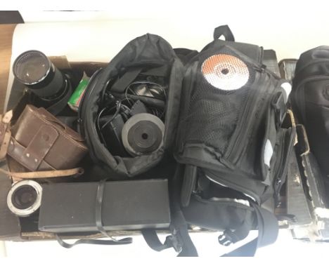 2 X Boxes Containing Camera equipment.(2)