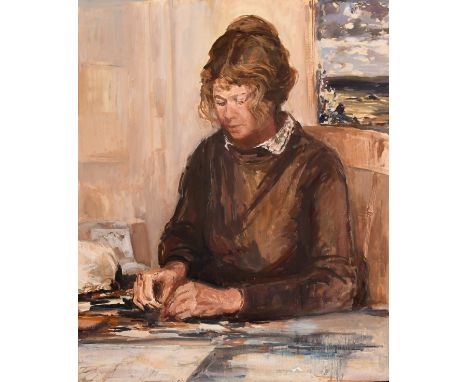 Attributed to Lord Paul Ayshford Methuen, R.A., P.R.W.A., F.R.S.A., Hon. A.R.I.B.A (1886-1974) British, Portrait of a lady kn