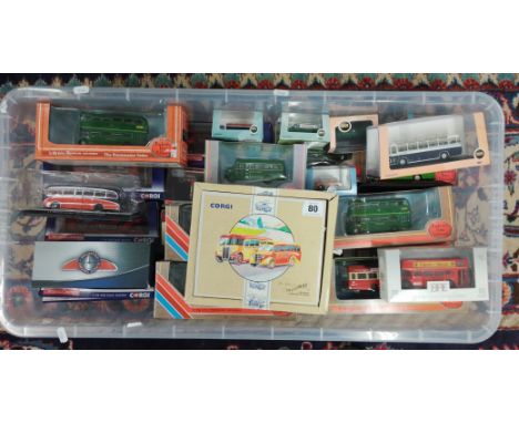 Corgi, 'Limited Edition 97063 - The Buses Of Yelloway' set, boxed, with 28 boxed automobile models and 1 unboxed model. (appr