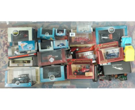 Oxford, 'Rolls Royce Phantom III SDV HJ Mulliner Black' model, boxed, with 31 boxed and 11 unboxed models, makes of Oxford, M