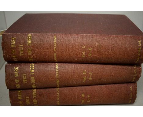 Welford (R.) - Men of Mark 'Twixt Tyne and Tweed, Vols I-III, London and Newcastle: Walter Scott, Ltd: 1895.