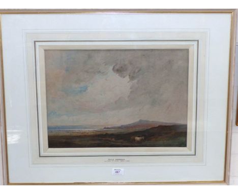 Alfred W Rich, 1856-1952:  "Poole Harbour", watercolour, attributed on reverse, 12½" x 17½", framed and glazed