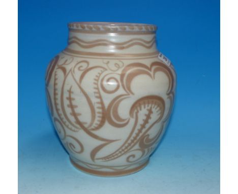 A Poole Carter Stable Adams vase, height 9", impressed mark (chip to base rim)