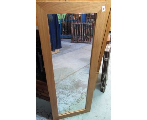 Willis Gambier Esprit light oak rectangular wall mirror 137cm 53cm 