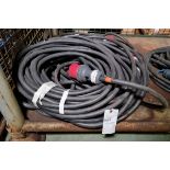 2x 32 Amp three phase cables - approx. 30 metres