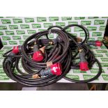 4x 32 Amp three phase cables - approx. 5 metres