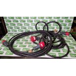 2x 32 Amp three phase cables - approx. 10 metres