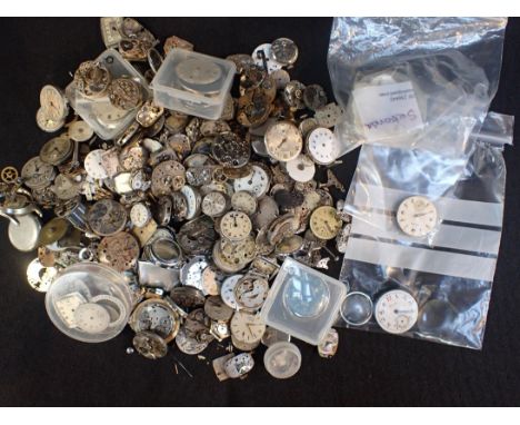 A LARGE QUANTITY OF LADIES' AND GENTLEMENS' WRISTWATCH MOVEMENTSincluding Smiths, Nivada, Timex, Garrard and others (a lot)