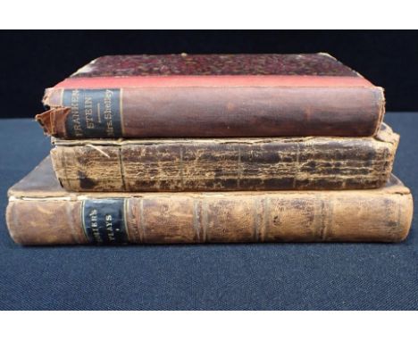 MARY SHELLEY, FRANKENSTEINrare pocket edition, George Routledge London 1888,  with two leather bound books