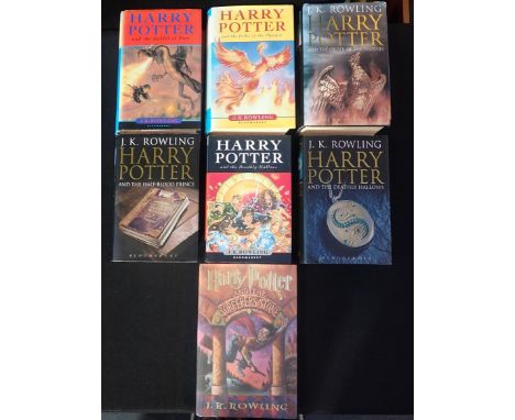 HARRY POTTER, SEVEN FIRST EDITIONSincluding Harry Potter and the Sorcerer's Stone, first US edition 1998