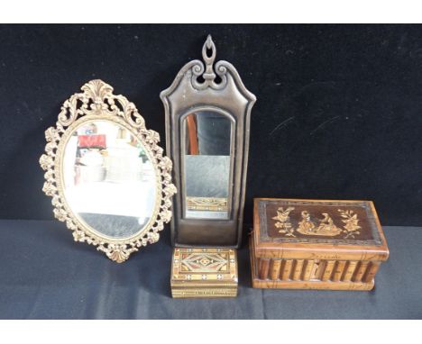 TWO SORRENTO BOXESone with WW2 connections, with two mirrors