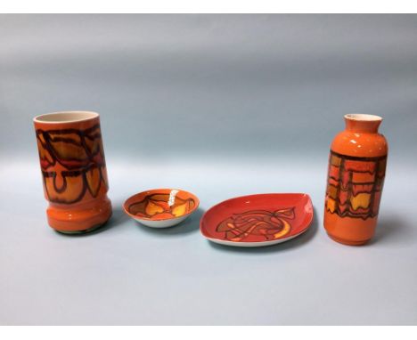 Four pieces of Poole pottery 