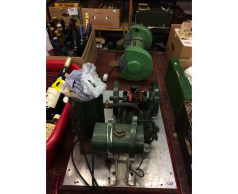 A part model beam engine and a grinding wheel