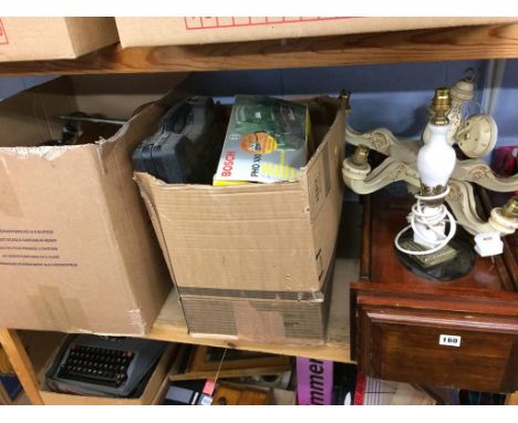 A shelf of assorted