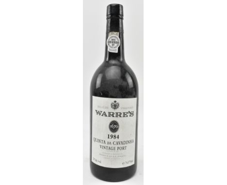 A bottle of Warre's Quinta Da Cavadinha vintage port 1984, 75cl/750ml, 20% vol.&nbsp;
