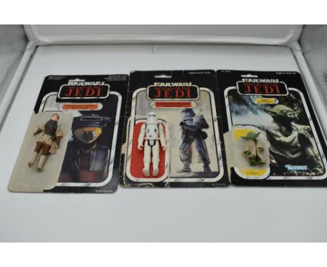 A collection of thirteen Kenner and Palitoy Star Wars Return Of The Jedi Figures, Gamorrean Guard, Luke Skywalker, Ben Kenobi
