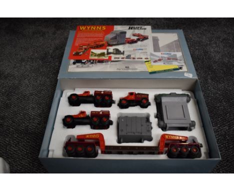 A Corgi 1:50 scale Limited Edition Heavy Haulage diecast, Diamond T Ballast (x2) 24 Wheel Girder Trailer with Boiler Load &am