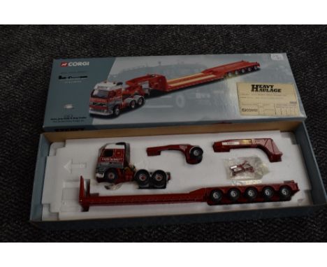 A Corgi 1:50 scale Limited Edition Heavy Haulage diecast, Volvo Jeep Dolly &amp; King Trailer, Chris Bennett, boxed CC12404, 