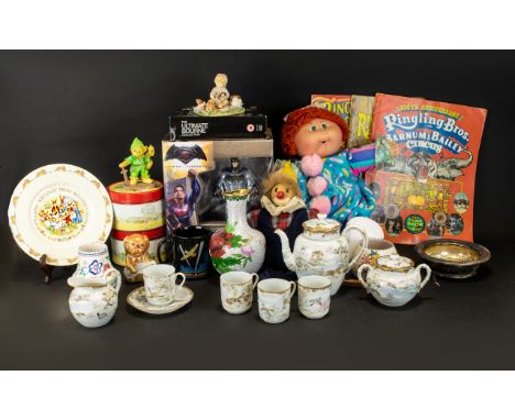 A Good Mixed Lot Of Collectables Comprising - An Oriental Tea Set, Collection Of Ringling Bros And Barnum And Bailey Circus P