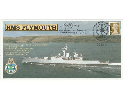 HMS Plymouth Anti-submarine Frigate. HMS Plymouth was in the thick of the action from South Georgia, right through the entire