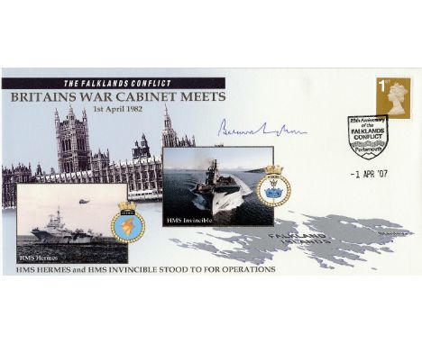 Series Cover The Falklands Conflict. Britains War Cabinet Meet, 1st April 1982. Cover design features the Houses of Parliamen