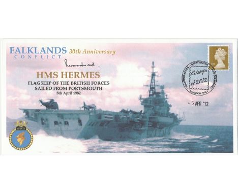 Series Cover 30th Anniversary of the Falklands Conflict. HMS Hermes Flagship of British Forces. Sailed from Portsmouth, 5th A