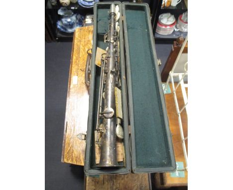 A cased clarinet  