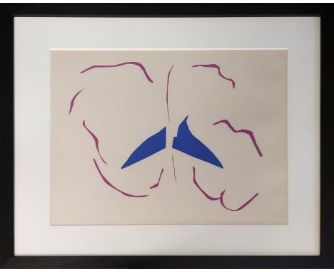 HENRI MATISSE (1869-1953) 'Bateau', lithograph 33cm x 25cm, framed (published 'verve' 1953 'Dernieres Oeuvres De Matisse 1950