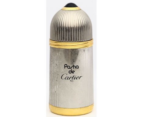Parfumzerstäuber, Pasha de Cartier. Metall. Cartier, 90er Jahre. H. 13 cm.
