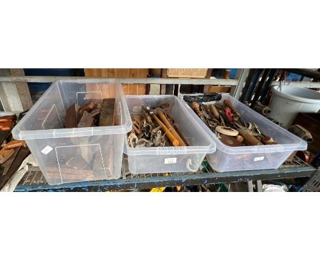 Tools to include vintage blow torches, wood planes etc