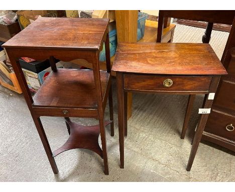 2 Victorian mahogany side/lamp tables