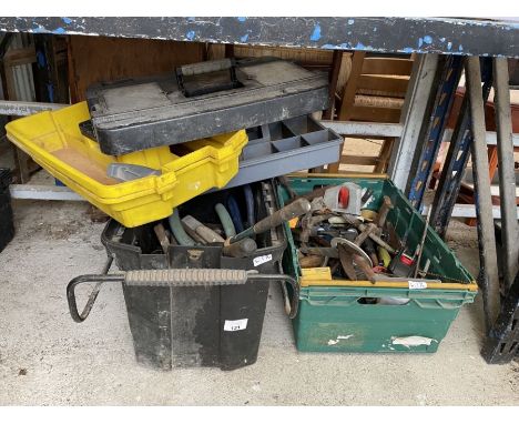 2 tubs of assorted tools etc