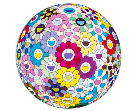 Takashi Murakami (b.1962)Flowerball: Colorful, Miracle, SparkleOffset lithograph printed in colours with cold stamp and high 